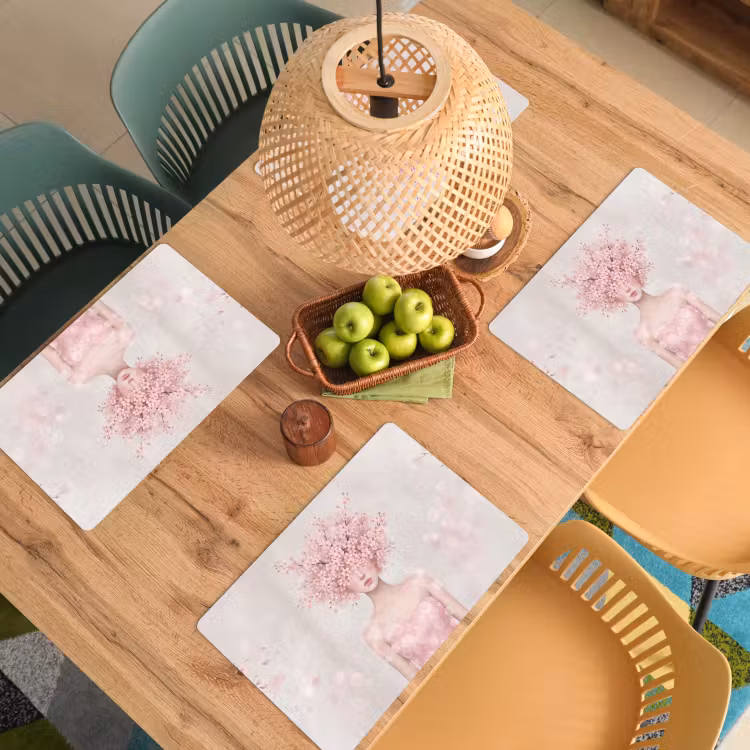 Portret - Kersenbloesem - Roze Placemat vinyl groot -zzsfeer5_Kitchenyeah-website