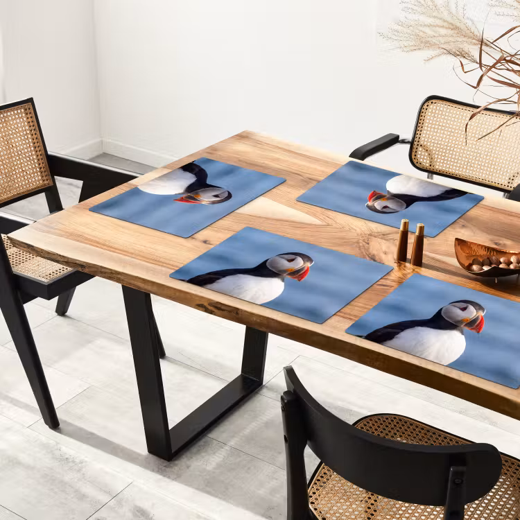 Papegaaiduiker - Portret - Natuur Placemat vinyl groot -zzsfeer4_Kitchenyeah-website