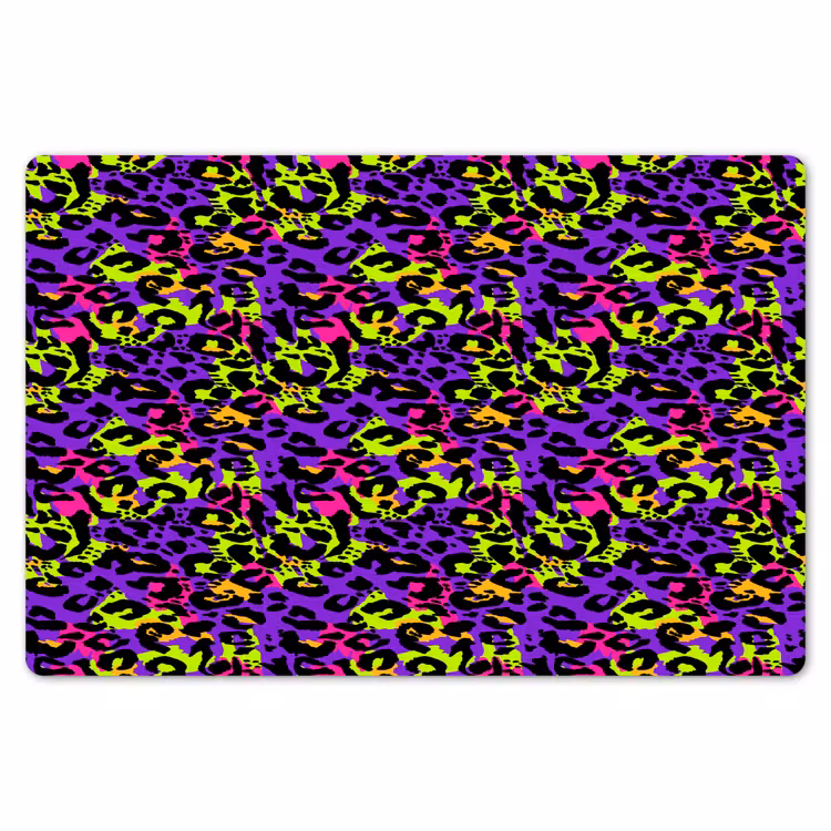 Paars - Neon - Dieren - Panter Placemat vinyl groot 368 -zzsfeer1_Kitchenyeah-website