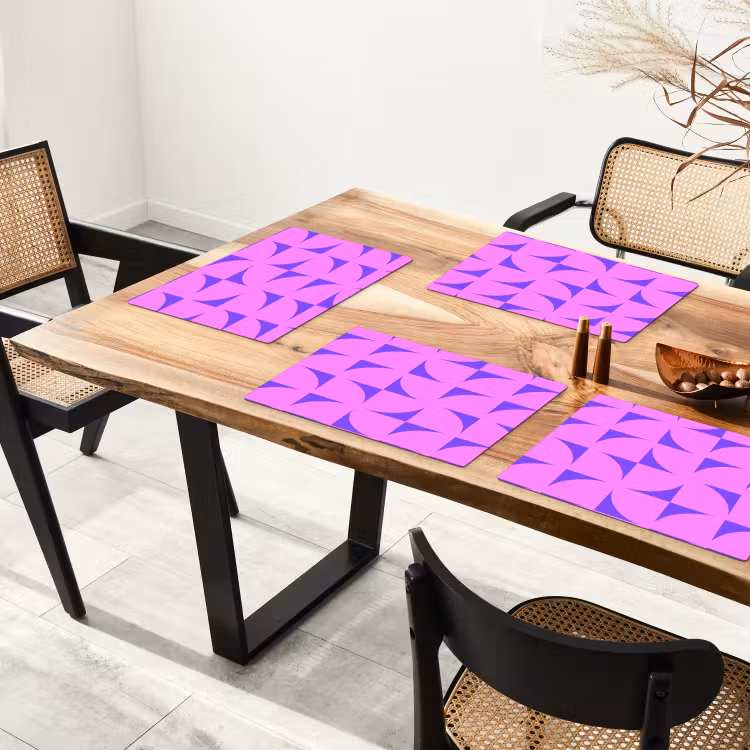 Kwadranten - Paars - Roze - Vierkanten Placemat vinyl groot 368 -zzsfeer4_Kitchenyeah-website