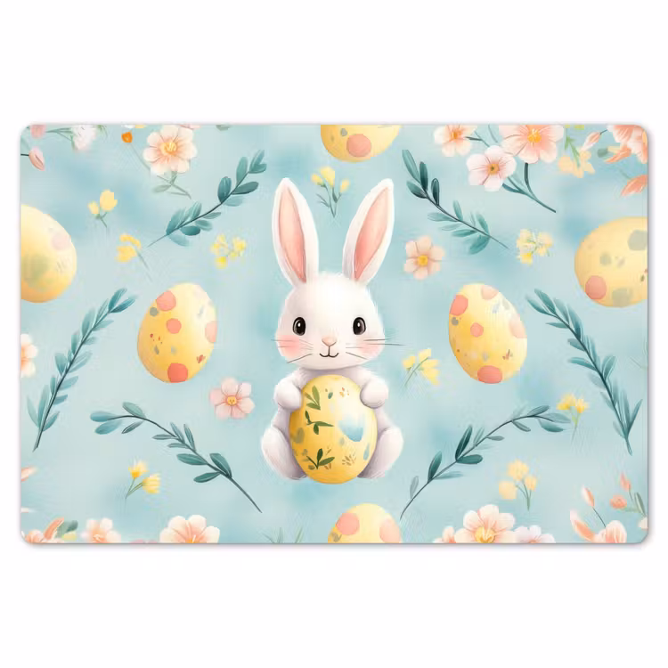 Konijn - Eieren - Takjes Placemat vinyl groot -zzsfeer1_Kitchenyeah-website