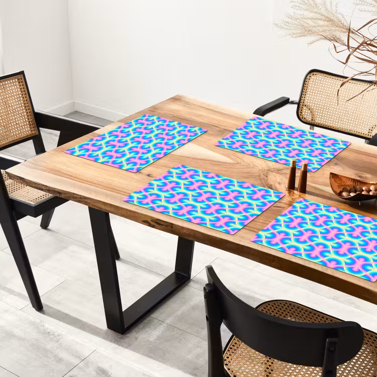 Regenboog - Neon - Kleuren Placemat vinyl groot 368 -zzsfeer4_Kitchenyeah-website