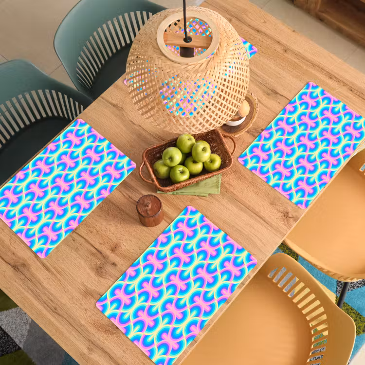 Regenboog - Neon - Kleuren Placemat vinyl groot 368 -zzsfeer5_Kitchenyeah-website