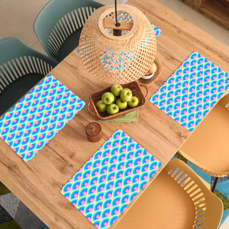 Regenbogen - Waaier - Vrolijk Placemat vinyl groot 368 -zzsfeer5_Kitchenyeah-website