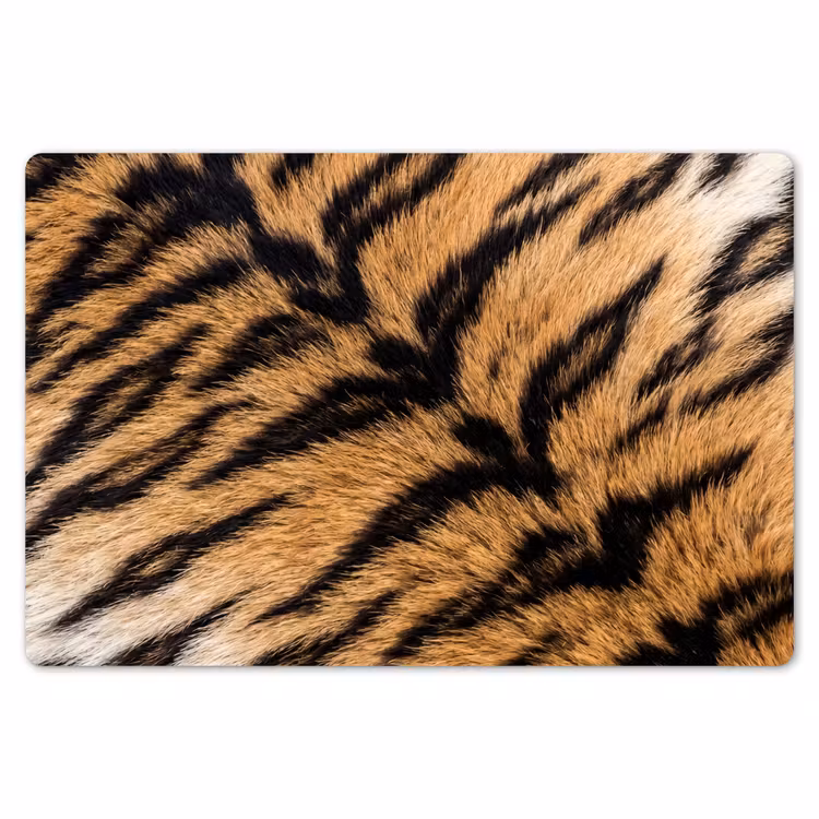 Realistisch - Tijgervacht - Zwart Placemat vinyl groot -zzsfeer1_Kitchenyeah-website