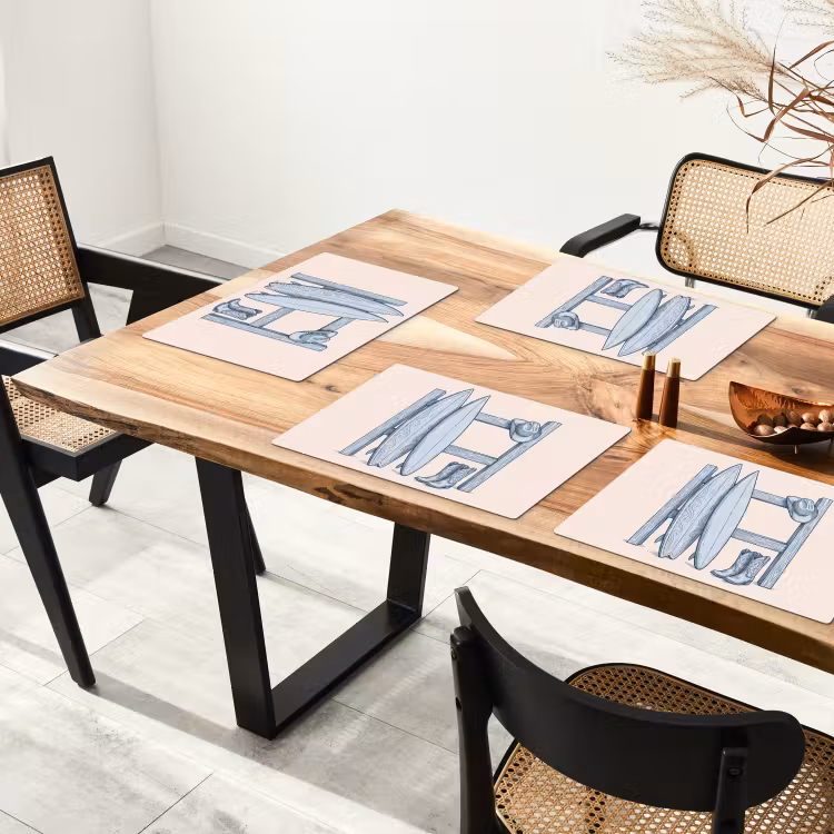 Recreatie - Kleding - Avontuur - Illustratie - Zomer Placemat vinyl groot -zzsfeer4_Kitchenyeah-website