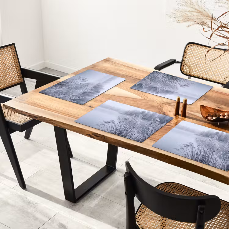Riet - Bevroren - Winter - Natuur Placemat vinyl groot -zzsfeer4_Kitchenyeah-website