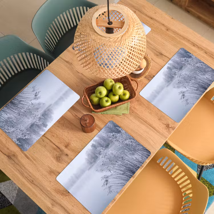 Riet - Bevroren - Winter - Natuur Placemat vinyl groot -zzsfeer5_Kitchenyeah-website