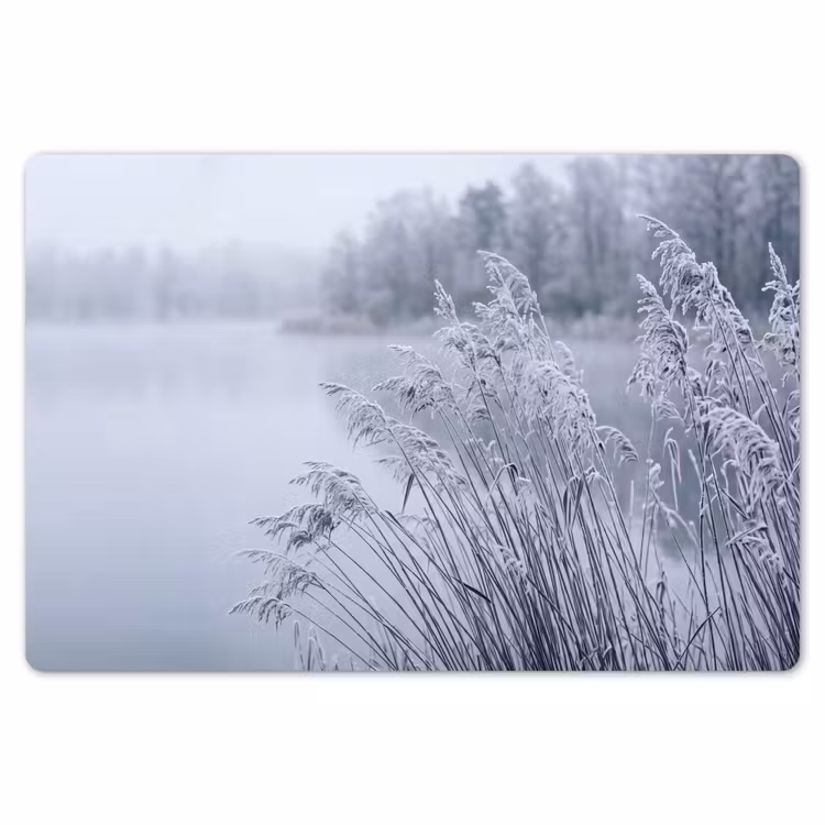 Riet - Bevroren - Winter - Natuur Placemat vinyl groot -zzsfeer1_Kitchenyeah-website