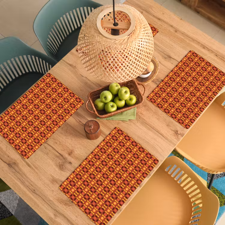 Retro - Disco - Hippie Placemat vinyl groot 368 -zzsfeer5_Kitchenyeah-website