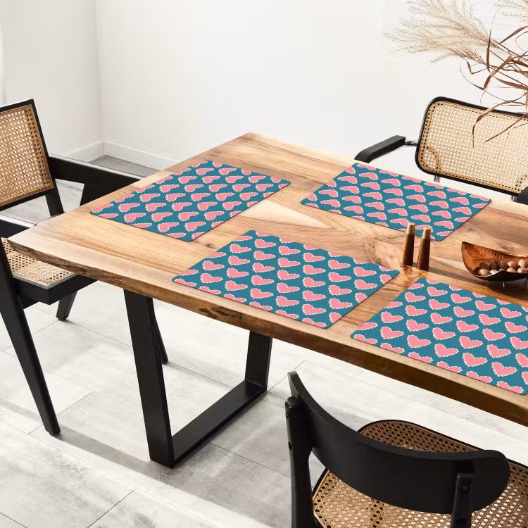 Retro - Hartjes - Patroon Placemat vinyl groot 368 -zzsfeer4_Kitchenyeah-website
