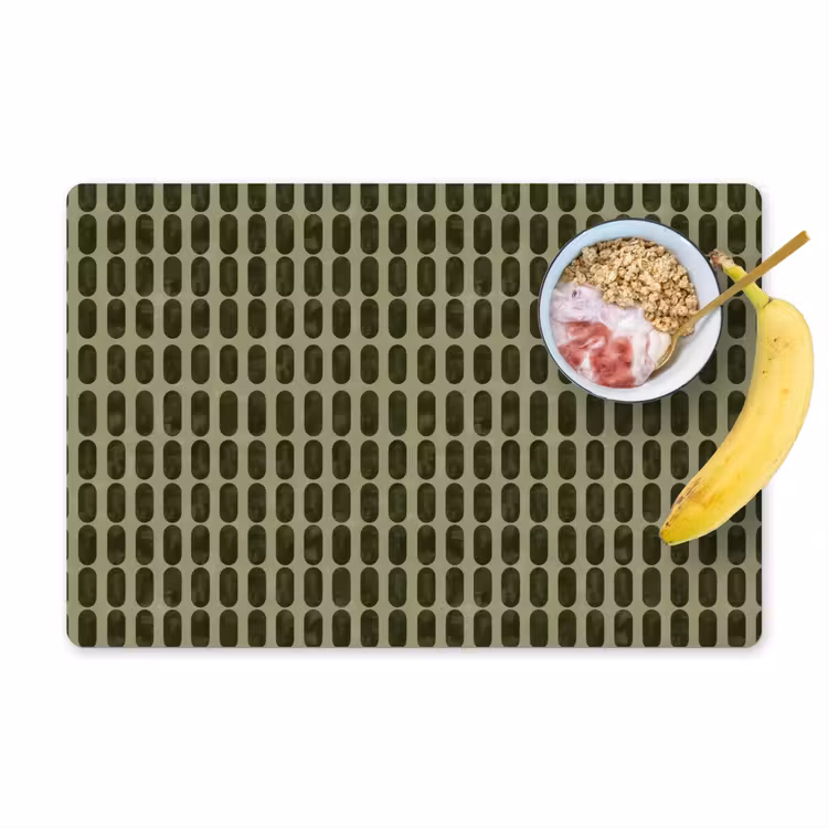 Ritmisch - Effect - Groen Placemat vinyl groot 368 -zzzproduct_Kitchenyeah-website