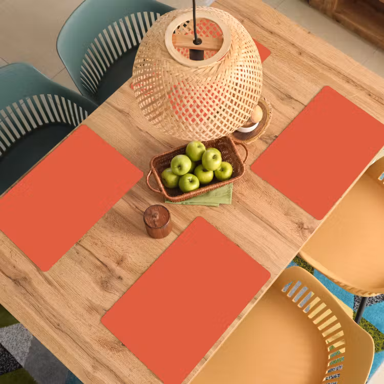 Rustic - Clay - Oranje Placemat vinyl groot 368 -zzsfeer5_Kitchenyeah-website