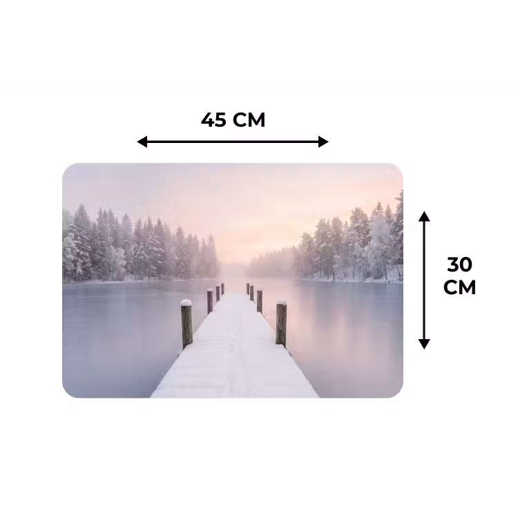 Steiger - Meer - Mist - Winter - Serene Placemat vinyl groot -specs