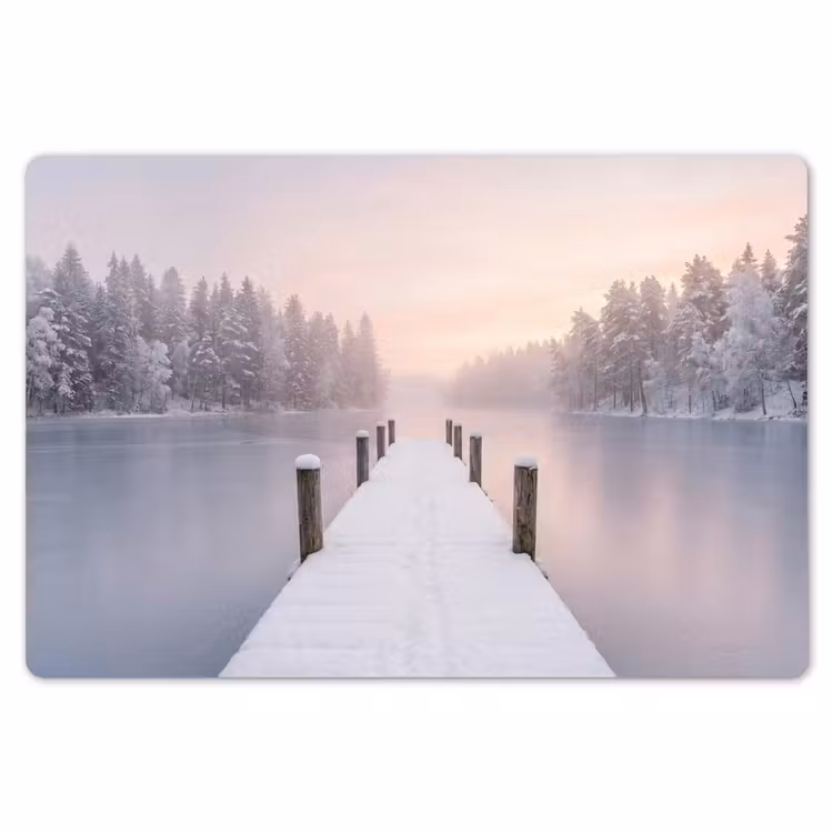 Steiger - Meer - Mist - Winter - Serene Placemat vinyl groot -zzsfeer1_Kitchenyeah-website