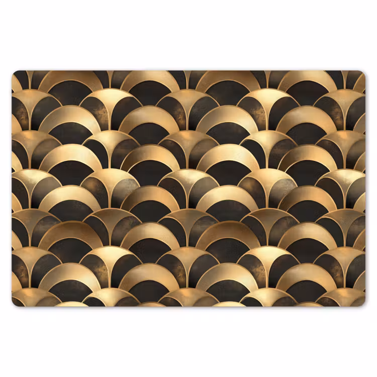 Schubben - Structuur - Goud Placemat vinyl groot 368 -zzsfeer1_Kitchenyeah-website