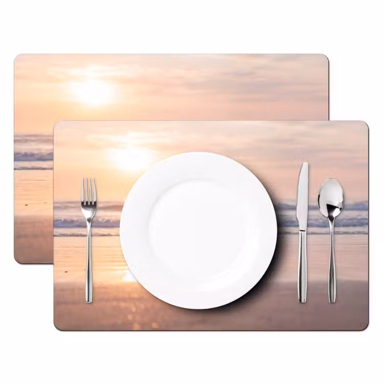 Zee - Vogels - Strand Placemat vinyl groot -zzsfeer2_Kitchenyeah-website