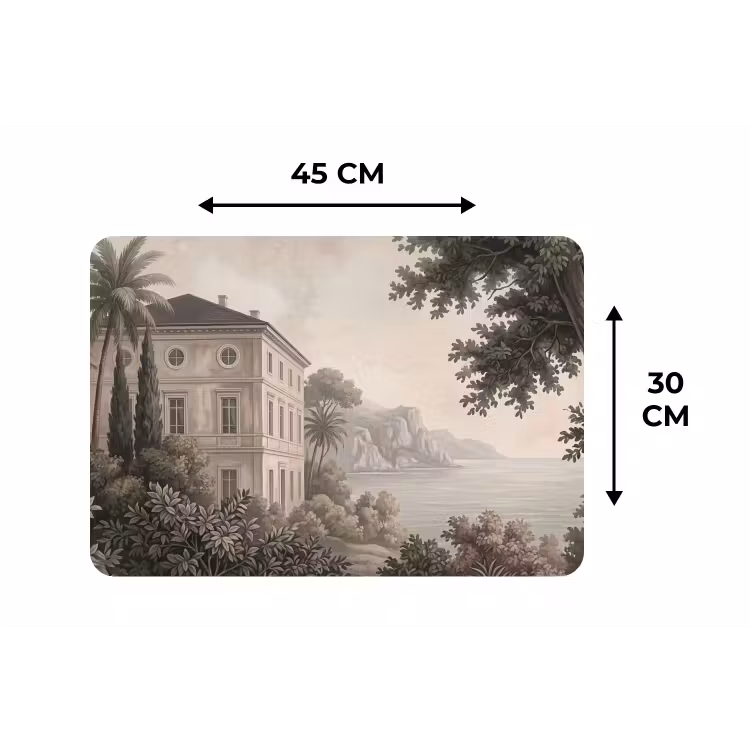Zee - Villa - Beige Placemat vinyl groot -specs
