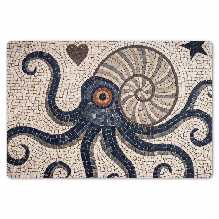 Zeeleven - Mozaïek - Kunst - Vintage - Beige Placemat vinyl groot -zzsfeer1_Kitchenyeah-website
