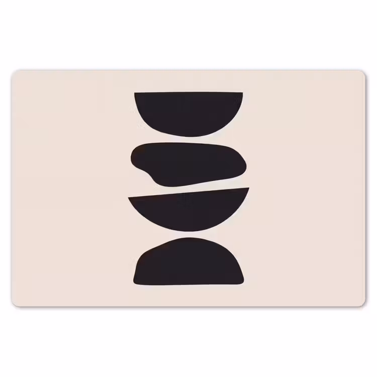 Placemat - 6 pieces - Shapes - Abstract - Modern - Vormen - Abstract - Modern Placemat vinyl groot