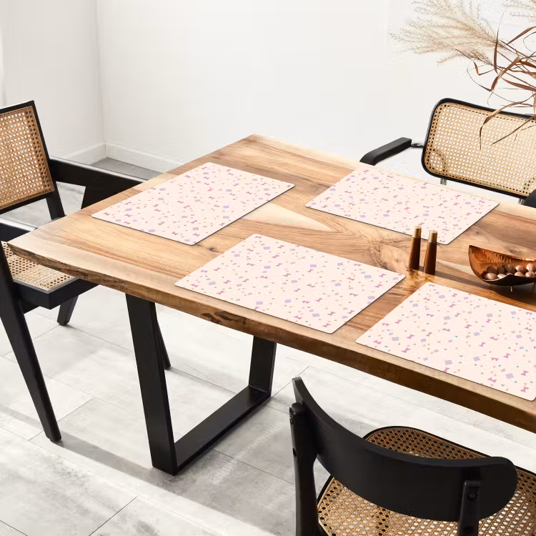 Vormen - Zalmroze - Patroon Placemat vinyl groot 368 -zzsfeer4_Kitchenyeah-website
