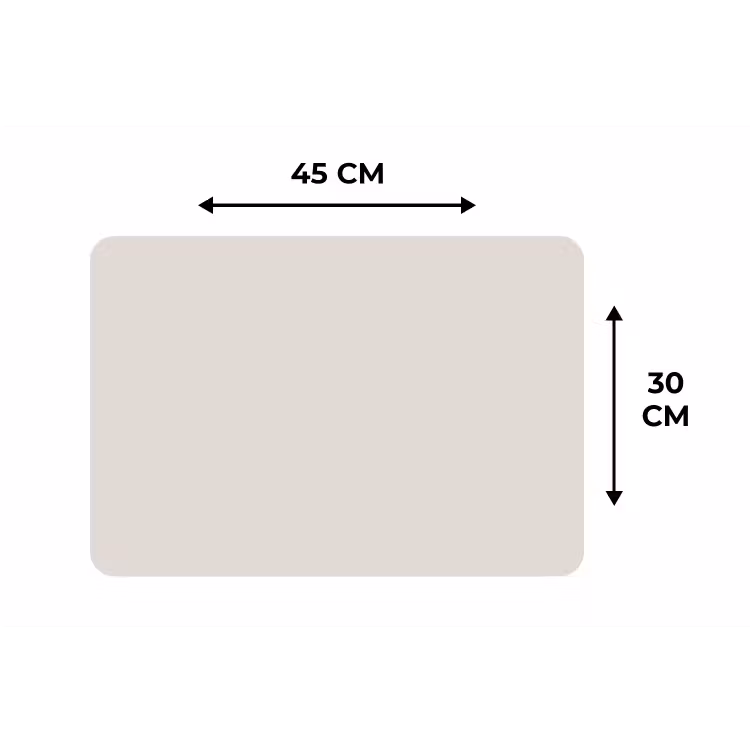 Silent - Sandstone - Grijs Placemat vinyl groot 368 -specs