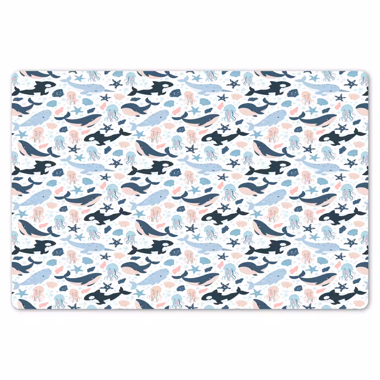 Klein - Oceaan - Walvissen - Octopus Placemat vinyl groot 368 -zzsfeer1_Kitchenyeah-website