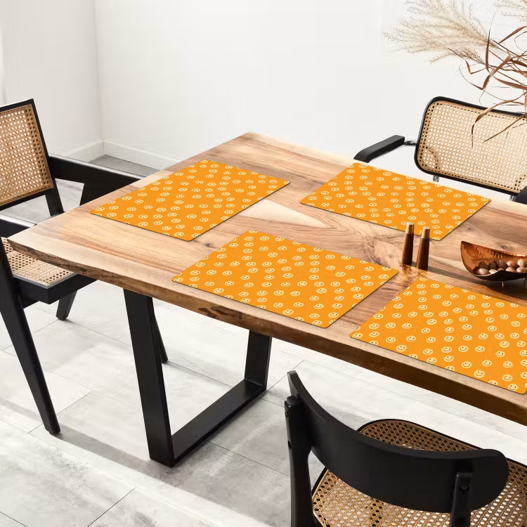 Smileys - Retro - Heel Placemat vinyl groot 368 -zzsfeer4_Kitchenyeah-website