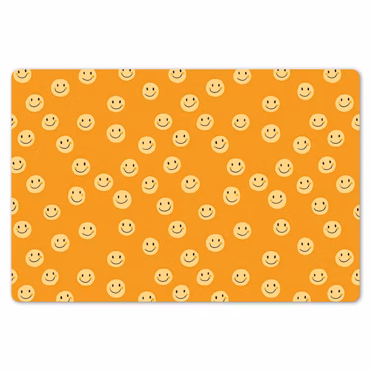Smileys - Retro - Heel Placemat vinyl groot 368 -zzsfeer1_Kitchenyeah-website