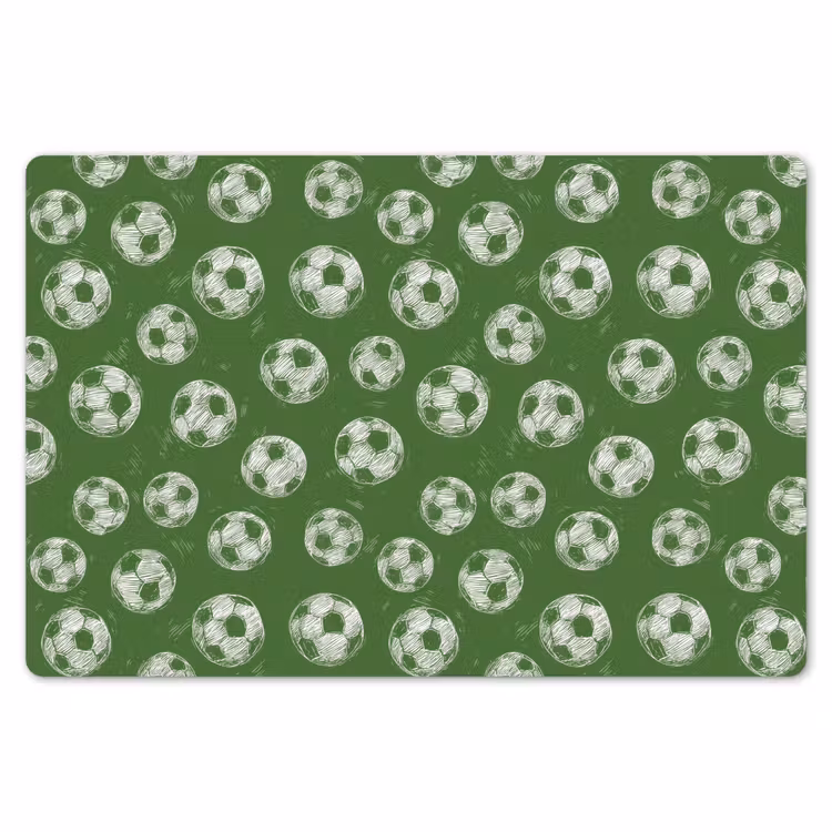 Voetbal - Sport - Groen Placemat vinyl groot 368 -zzsfeer1_Kitchenyeah-website