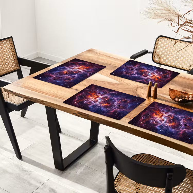 Space - Stars - Abstract - Colorful Placemat vinyl groot -zzsfeer4_Kitchenyeah-website