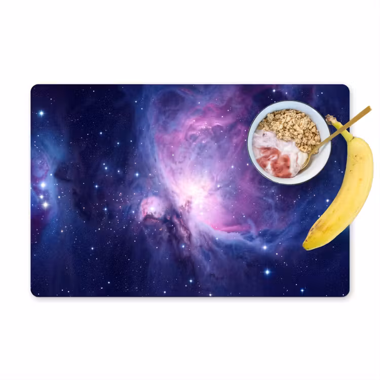 Ruimte - Sterren - Kleurrijk Placemat vinyl groot -zzzproduct_Kitchenyeah-website