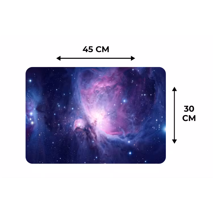 Ruimte - Sterren - Kleurrijk Placemat vinyl groot -specs