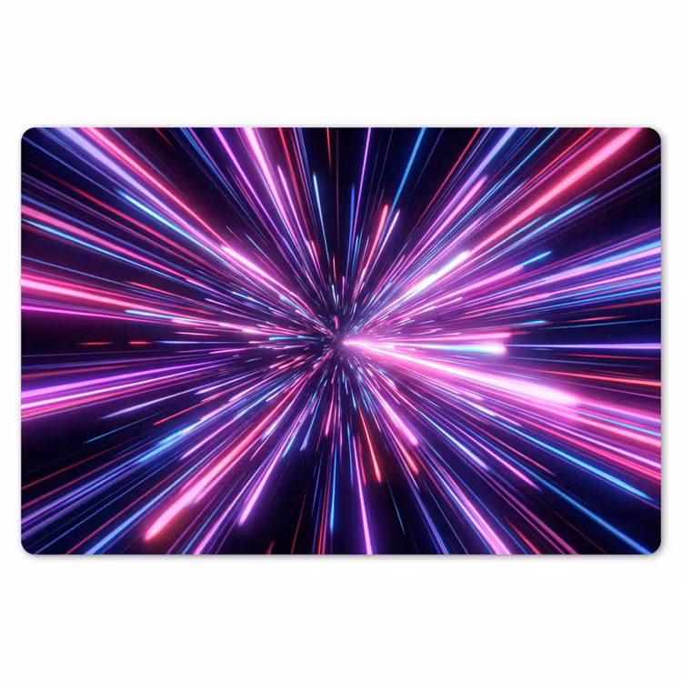 Lichtsnelheid - Ruimte - Roze - Paars Placemat vinyl groot -zzsfeer1_Kitchenyeah-website
