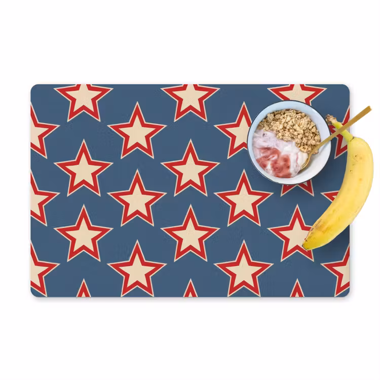 Ster - Klassiek - Blauw Placemat vinyl groot 368 -zzzproduct_Kitchenyeah-website