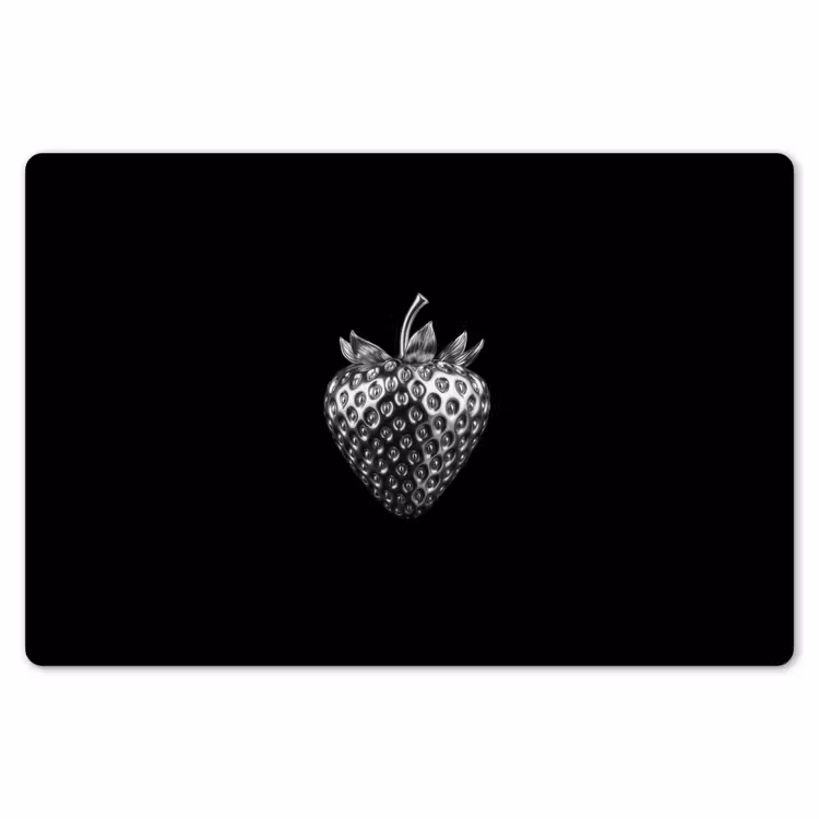 Aardbei - Zaadstructuur - Realistisch Placemat vinyl groot -zzsfeer1_Kitchenyeah-website