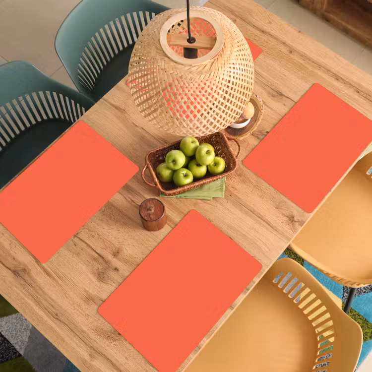 Sunset - Salmon - Oranje Placemat vinyl groot 368 -zzsfeer5_Kitchenyeah-website