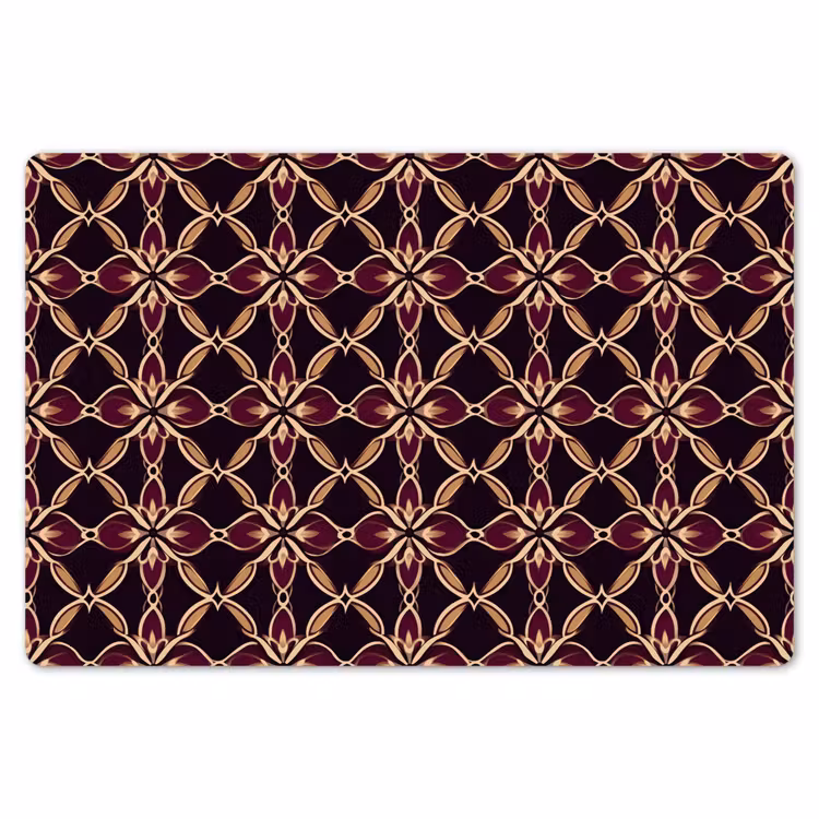Symmetrisch - Tegel - Burgundy Placemat vinyl groot 368 -zzsfeer1_Kitchenyeah-website