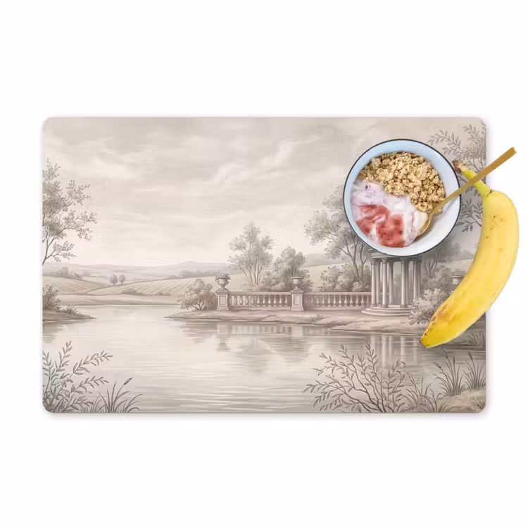 Terras - Water - Natuur - Landschap Placemat vinyl groot -zzzproduct_Kitchenyeah-website