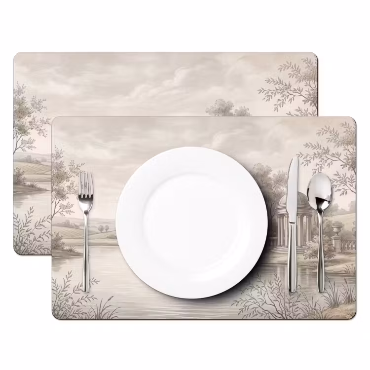 Terras - Water - Natuur - Landschap Placemat vinyl groot -zzsfeer2_Kitchenyeah-website