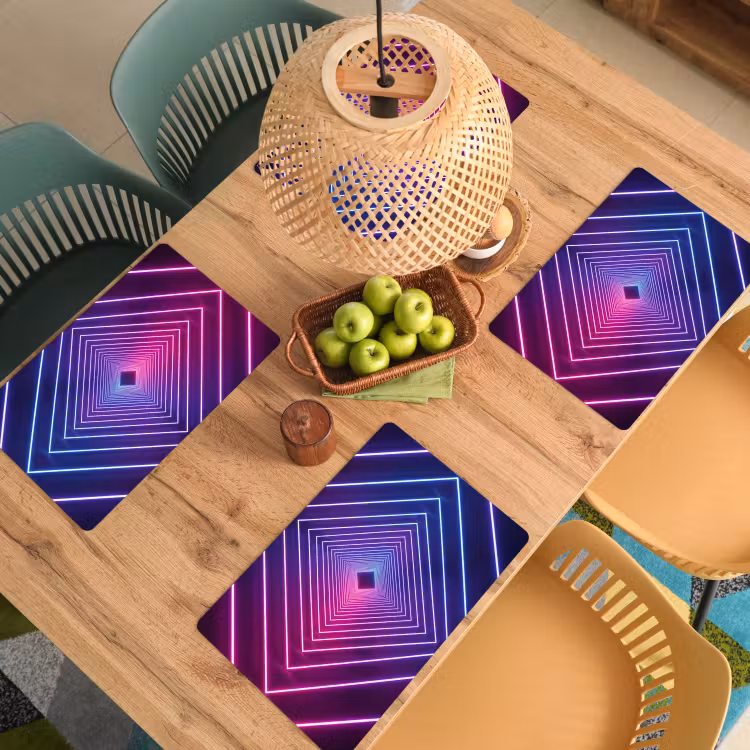 Driedimensionaal - Tunnel - Ruimte Placemat vinyl groot -zzsfeer5_Kitchenyeah-website