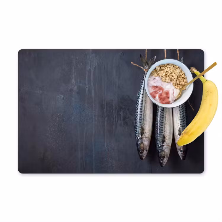 Placemat - 6 pieces - Three Fish - Rope - Drie vissen - Touw Placemat vinyl groot