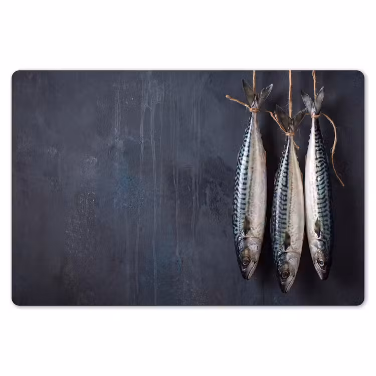 Placemat - 6 pieces - Three Fish - Rope - Drie vissen - Touw Placemat vinyl groot