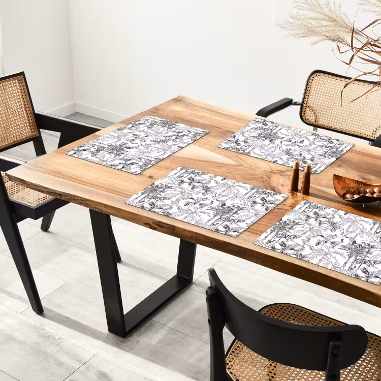 Tijger - Oerwoud - Grijs Placemat vinyl groot 368 -zzsfeer4_Kitchenyeah-website