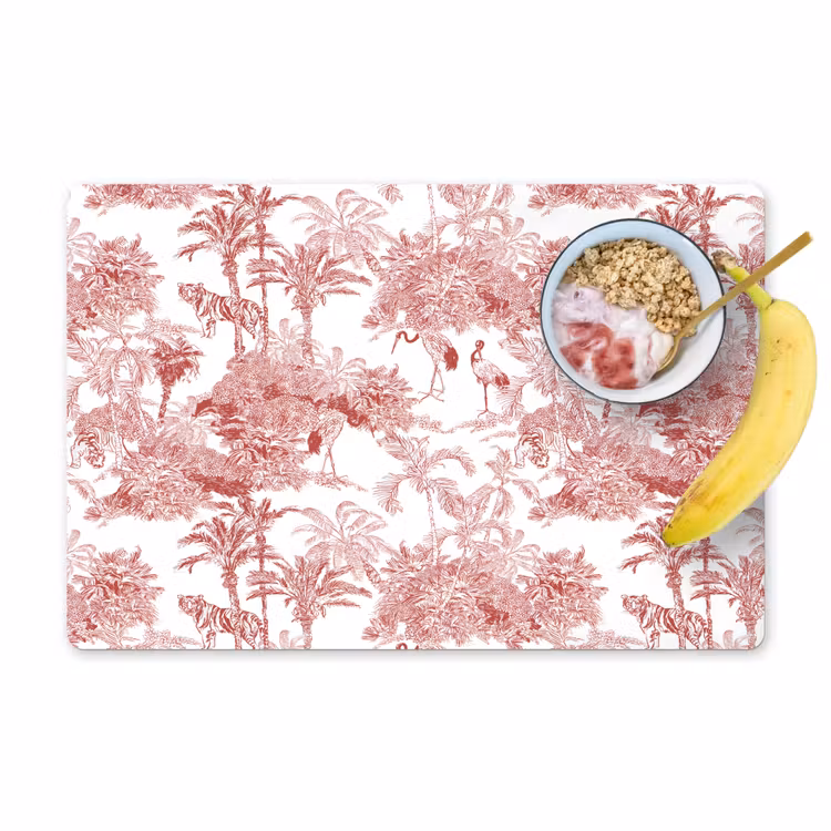 Tijger - Jungle - Natuur - Rood Placemat vinyl groot 368 -zzzproduct_Kitchenyeah-website