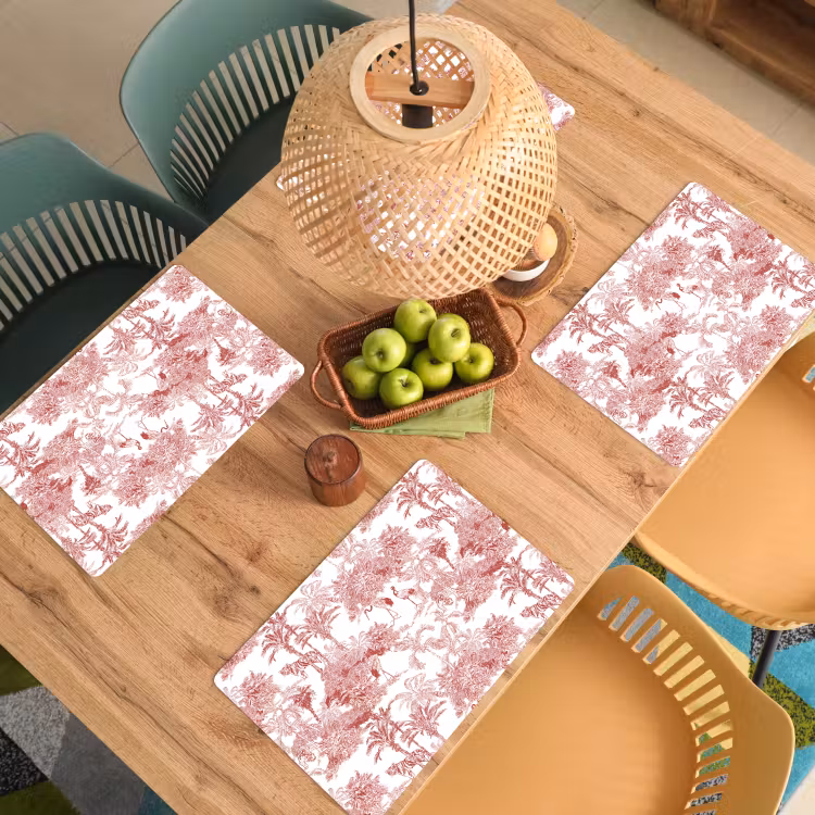 Tijger - Jungle - Natuur - Rood Placemat vinyl groot 368 -zzsfeer5_Kitchenyeah-website