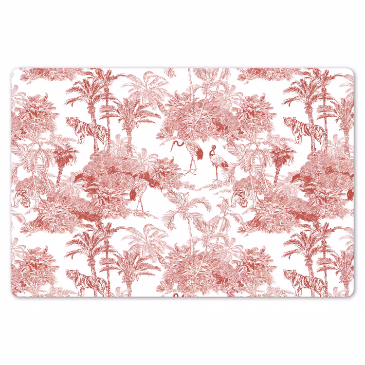 Tijger - Jungle - Natuur - Rood Placemat vinyl groot 368 -zzsfeer1_Kitchenyeah-website