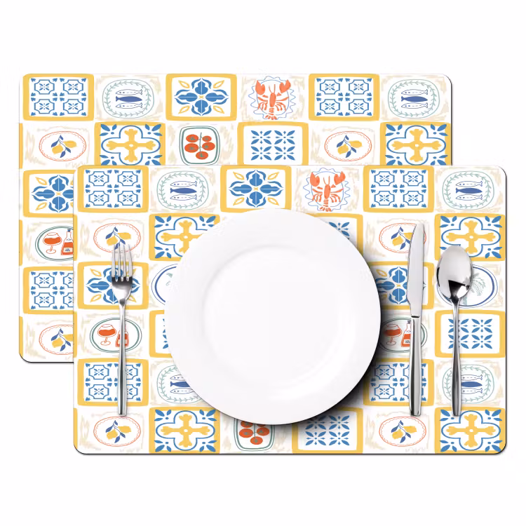 Zee - Sfeer - Mozaïek - Vis Placemat vinyl groot 368 -zzsfeer2_Kitchenyeah-website