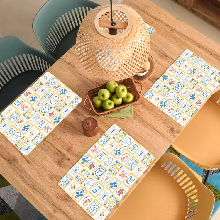 Zee - Sfeer - Mozaïek - Vis Placemat vinyl groot 368 -zzsfeer5_Kitchenyeah-website