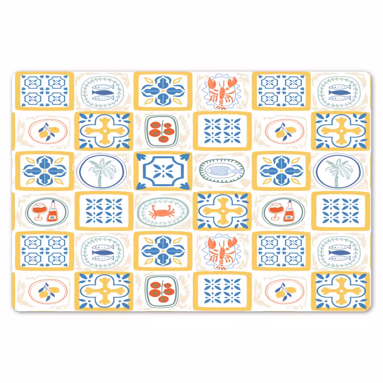 Zee - Sfeer - Mozaïek - Vis Placemat vinyl groot 368 -zzsfeer1_Kitchenyeah-website